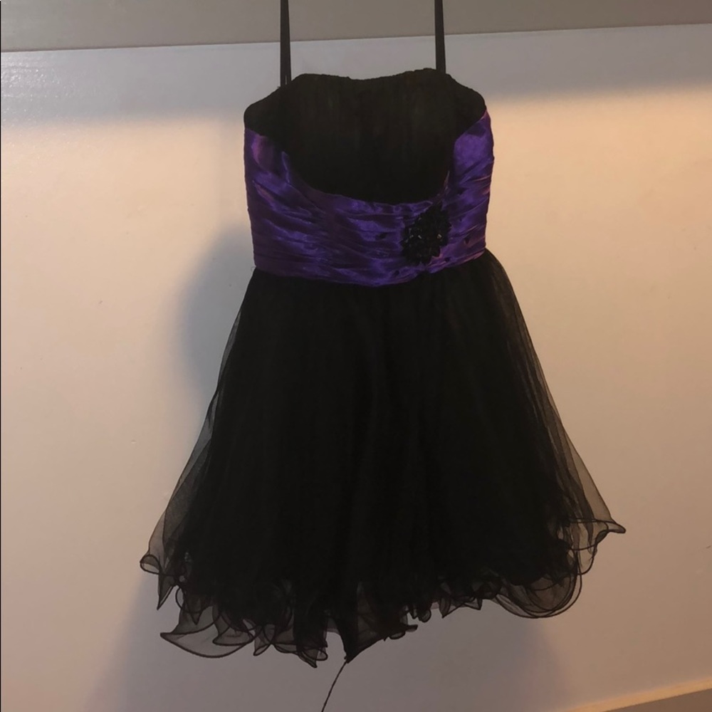 Black with Purple center dress